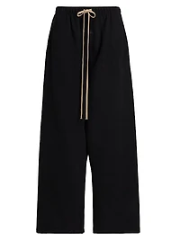 Brushed Relaxed-Fit Straight-Leg Sweatpants