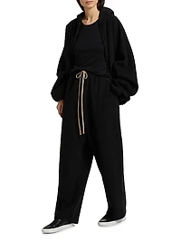 Brushed Relaxed-Fit Straight-Leg Sweatpants