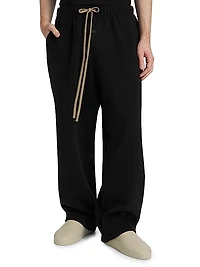Brushed Relaxed-Fit Straight-Leg Sweatpants