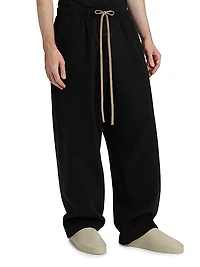 Brushed Relaxed-Fit Straight-Leg Sweatpants