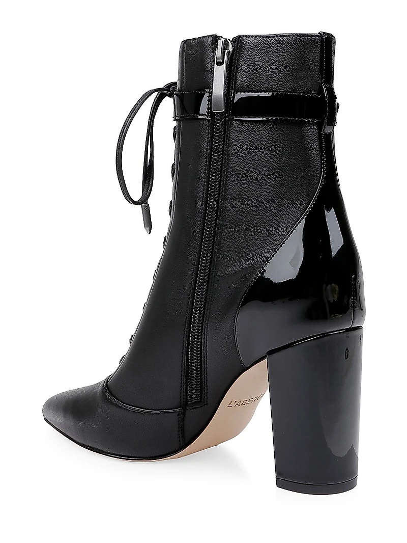 Elegante 85MM Leather Booties
