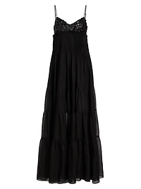 Tamar Embellished Chiffon Tiered Gown