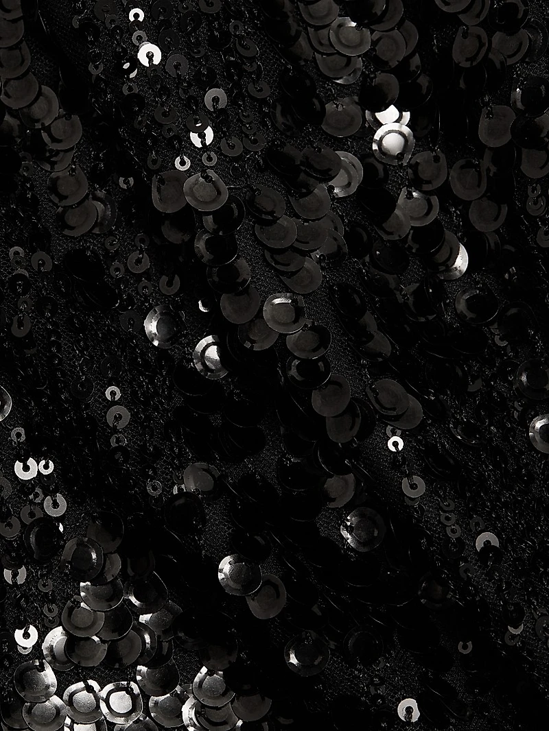 Winston Sequined Halter Minidress