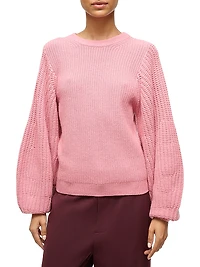 Aura Ribbed Wool-Blend Sweater