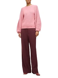 Aura Ribbed Wool-Blend Sweater