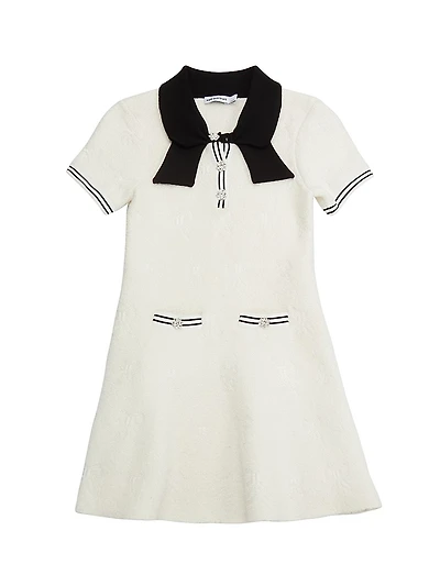 Little Girl's & Girl's Jacquard Knit Dress