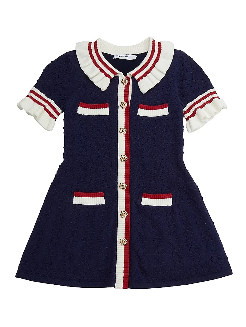 Little Girl's & Girl's Textured Knit Dress