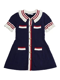 Little Girl's & Girl's Textured Knit Dress