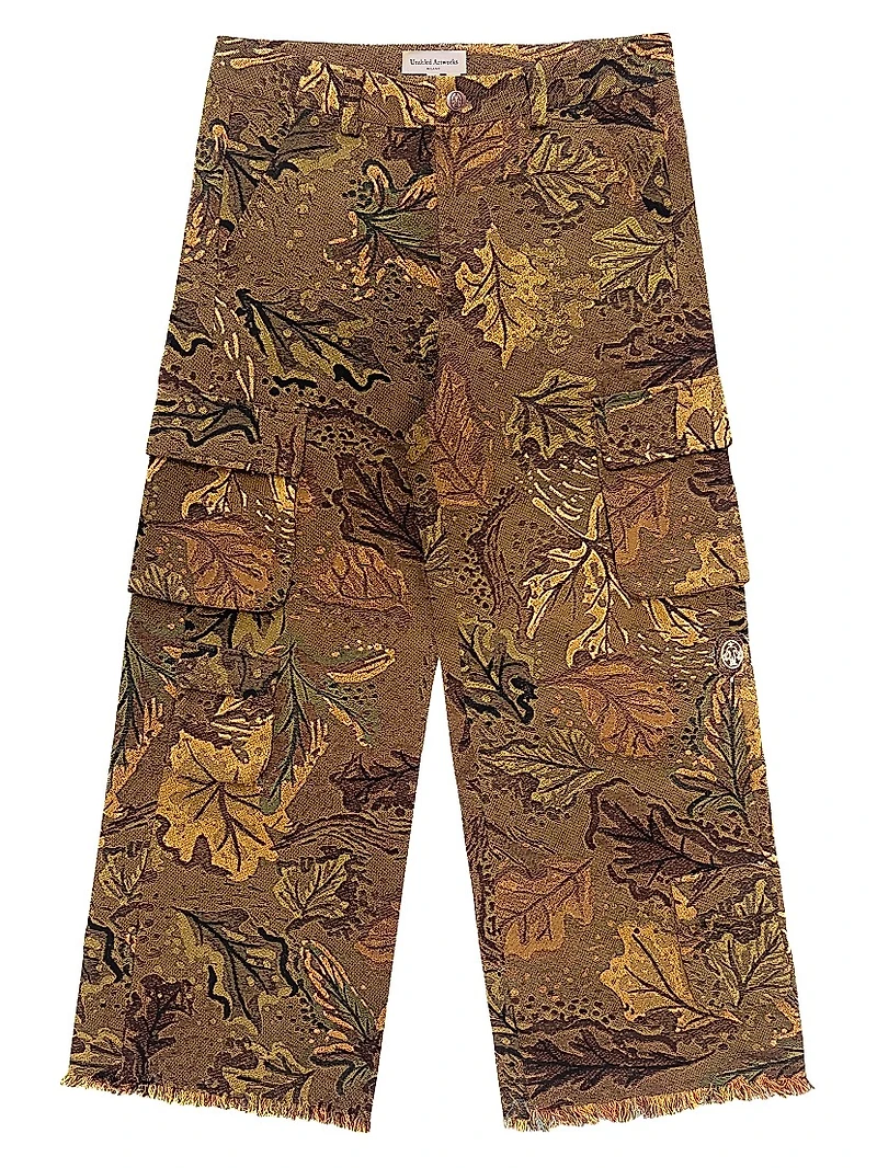 The Beginning Is The End Camouflage Jacquard Cargo Pants