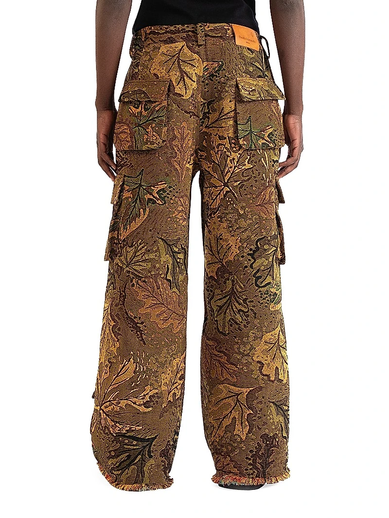 The Beginning Is The End Camouflage Jacquard Cargo Pants