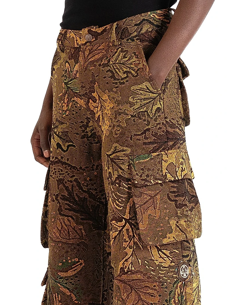 The Beginning Is The End Camouflage Jacquard Cargo Pants