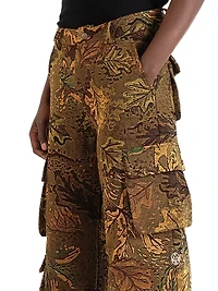 The Beginning Is The End Camouflage Jacquard Cargo Pants