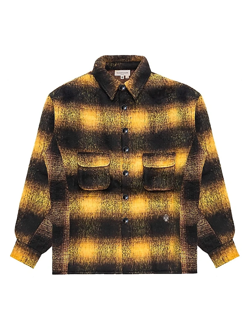 The Beginning Is End Mohair Check Overshirt