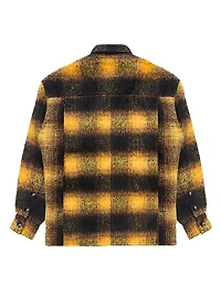 The Beginning Is End Mohair Check Overshirt