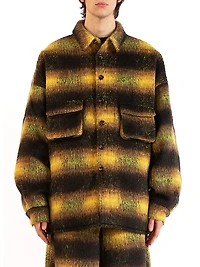 The Beginning Is End Mohair Check Overshirt