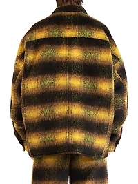 The Beginning Is End Mohair Check Overshirt