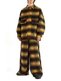 The Beginning Is End Mohair Check Overshirt