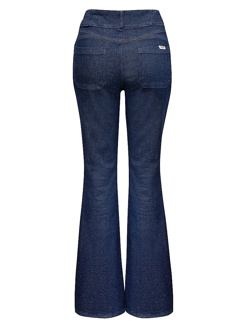 Flared High Rise Denim
