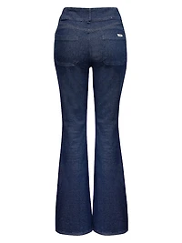 Flared High Rise Denim