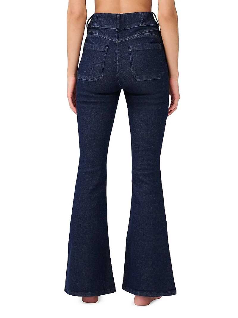 Flared High Rise Denim