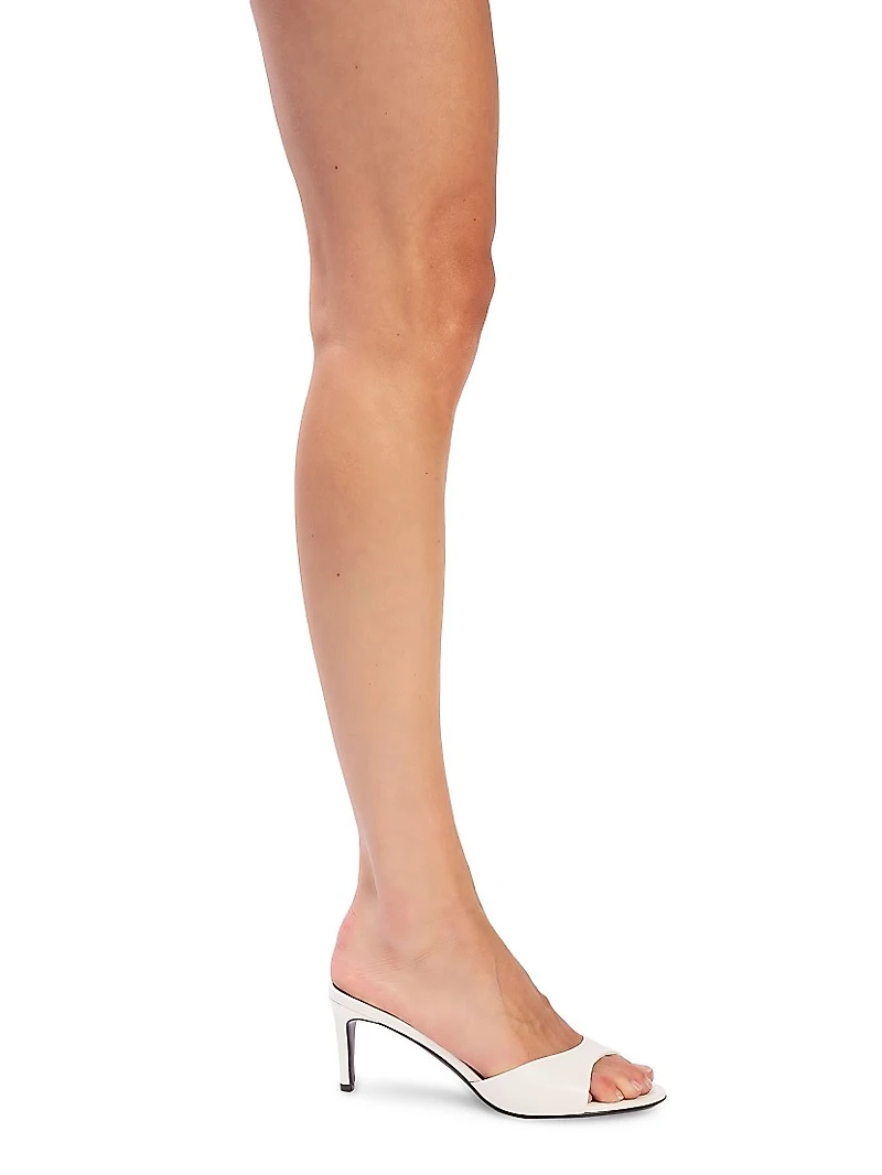 Freddie 65MM Leather Mules