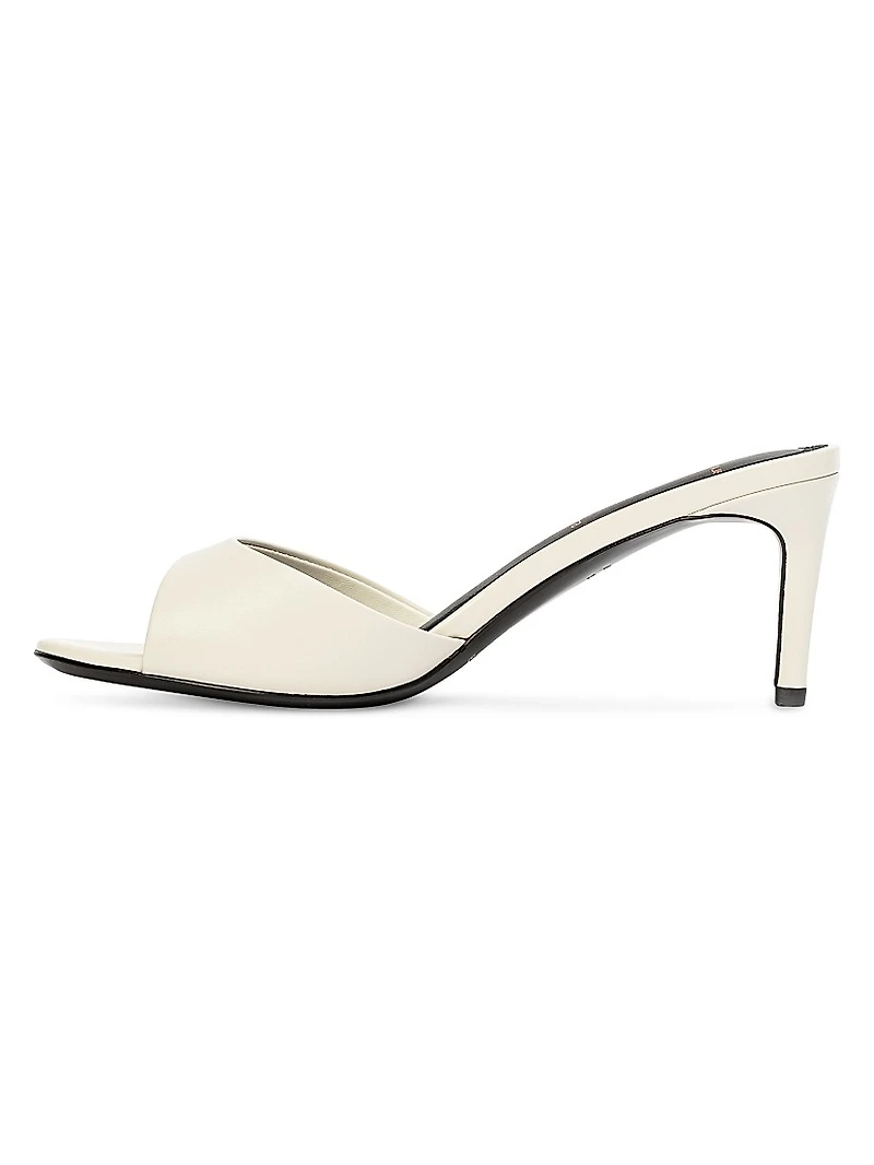 Freddie 65MM Leather Mules