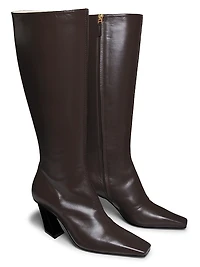 Lewis 75MM Leather Knee-High Boots
