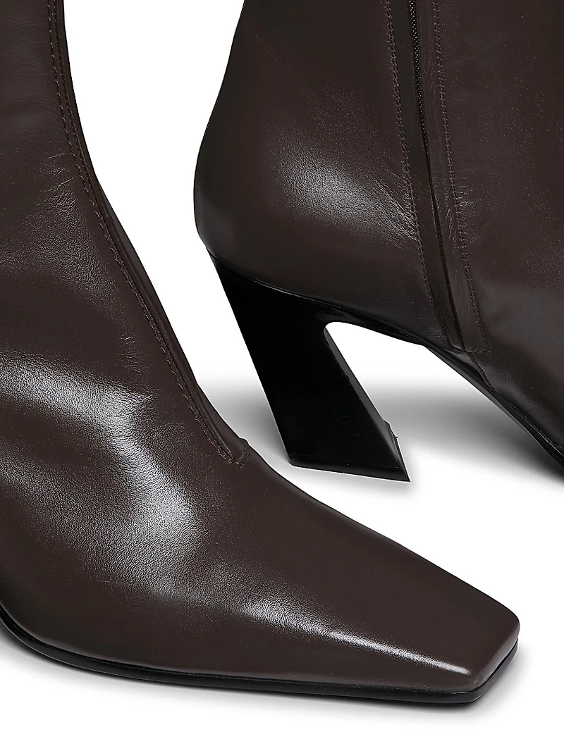 Lewis 75MM Leather Knee-High Boots