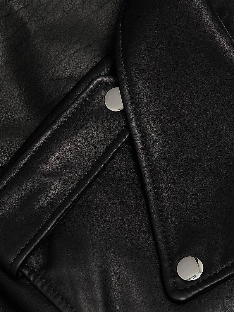Kindra Cropped Moto Jacket