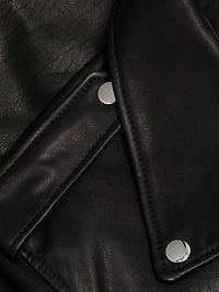 Kindra Cropped Moto Jacket