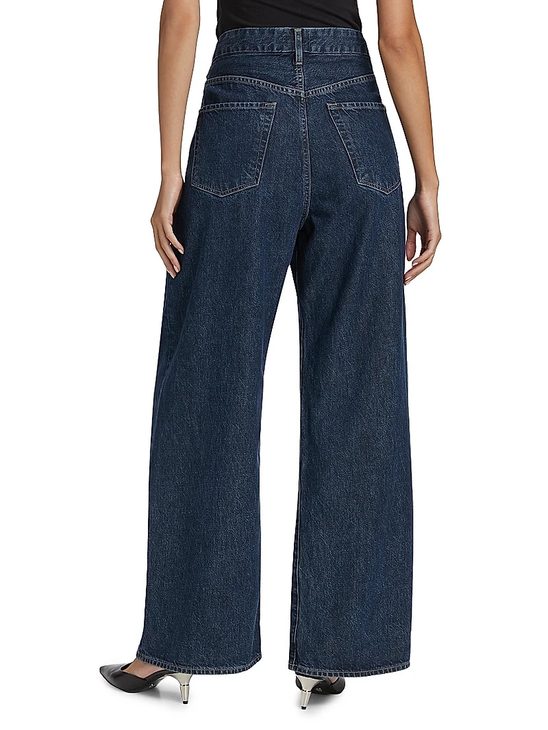 Petra Pleated Denim Trousers