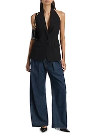 Petra Pleated Denim Trousers