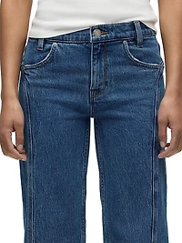 Lexi Seamed Straight Jeans