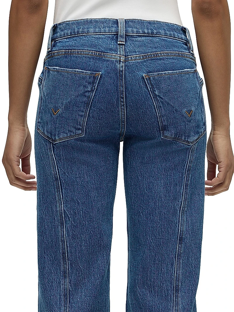 Lexi Seamed Straight Jeans