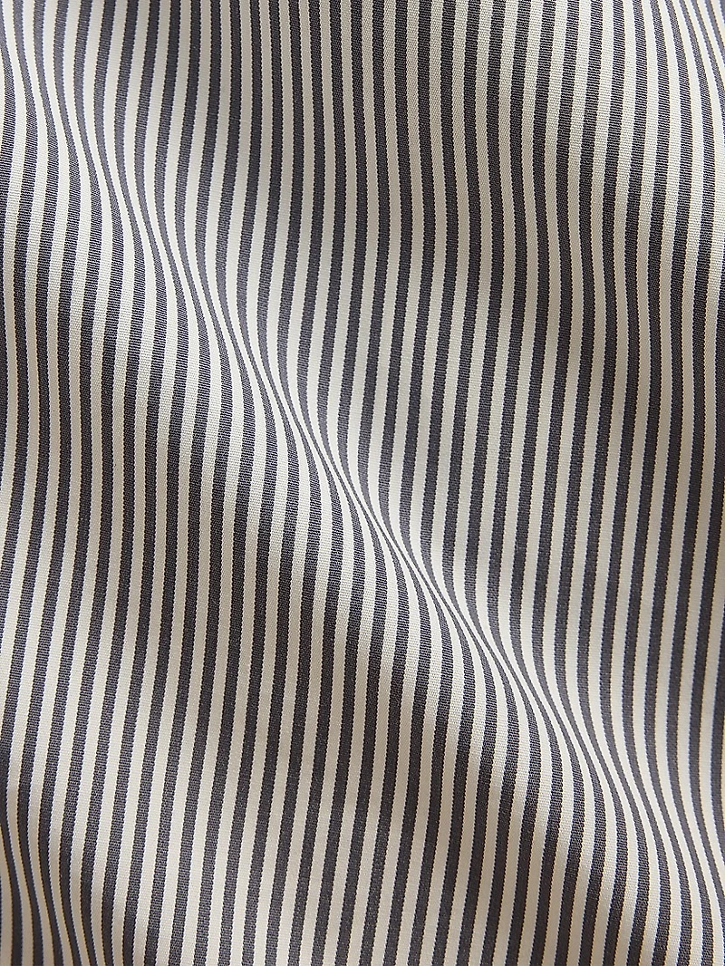 Striped Cotton Button-Up Shirt