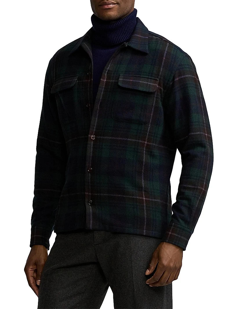 Plaid Cashmere Shirt