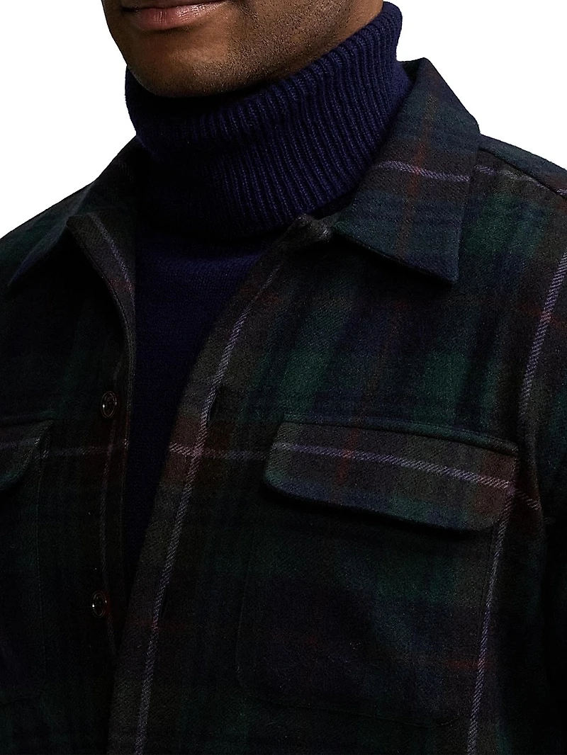 Plaid Cashmere Shirt