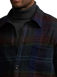 Shadow Plaid Shirt Jacket