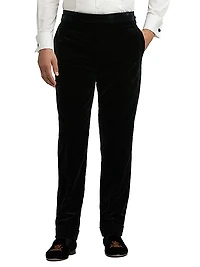 Velvet Straight-Leg Trousers