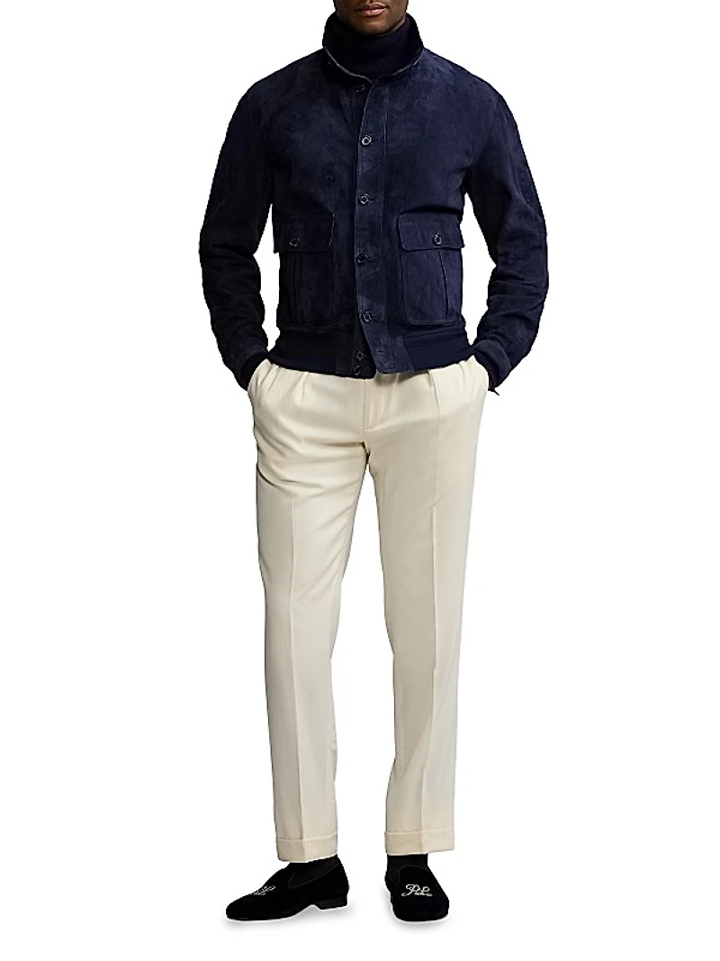 Calloway Suede Bomber Jacket