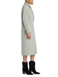 Lorelei Wool-Blend Double-Breasted Long Coat