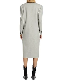 Lorelei Wool-Blend Double-Breasted Long Coat