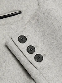 Lorelei Wool-Blend Double-Breasted Long Coat