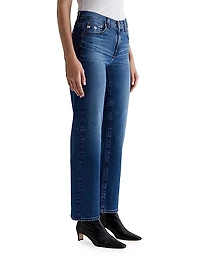 Brinley Mid-Rise Straight-Leg Jeans
