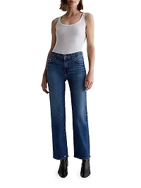 Brinley Mid-Rise Straight-Leg Jeans