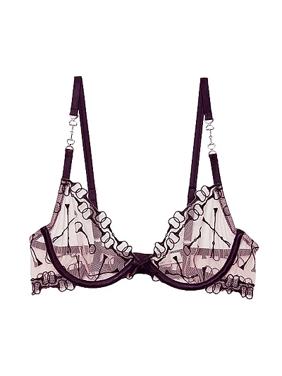 Equestrian Stretch-Silk Bra