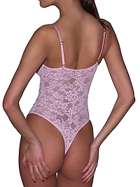 Le Stretch Floral Lace Bodysuit