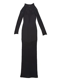 Mesh Body-Con Maxi Dress