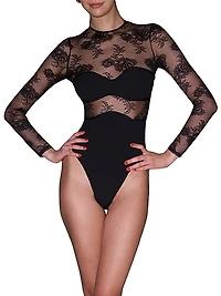 Bouquet Lace Stretch Bodysuit