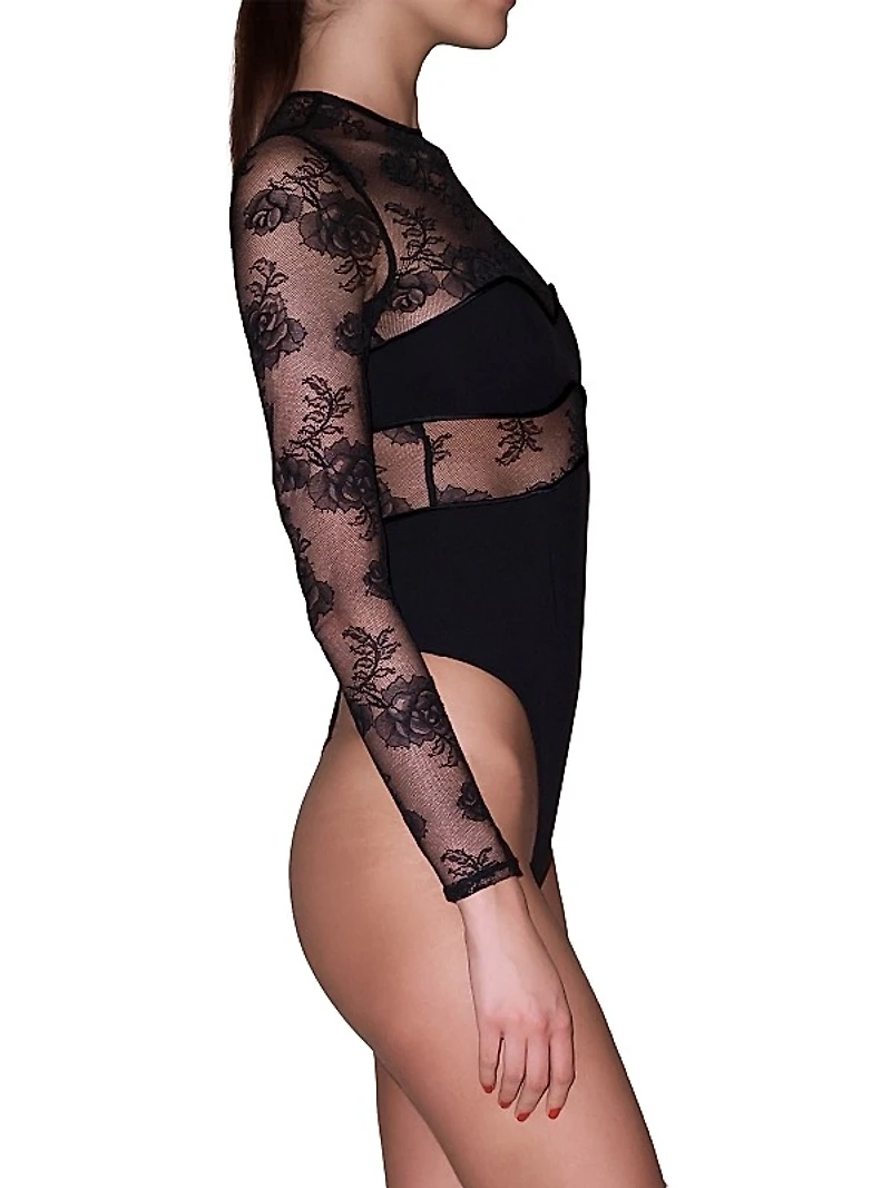 Bouquet Lace Stretch Bodysuit